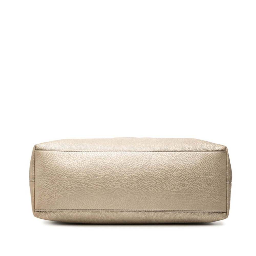 Gucci Soho Tassel Chain Shoulder Bag 308982 Gold Leather Women's GUCCI - Picture 3 of 6